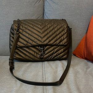 NWT Rebecca Minkoff Edie Nylon Jumbo Flap Shoulder Bag